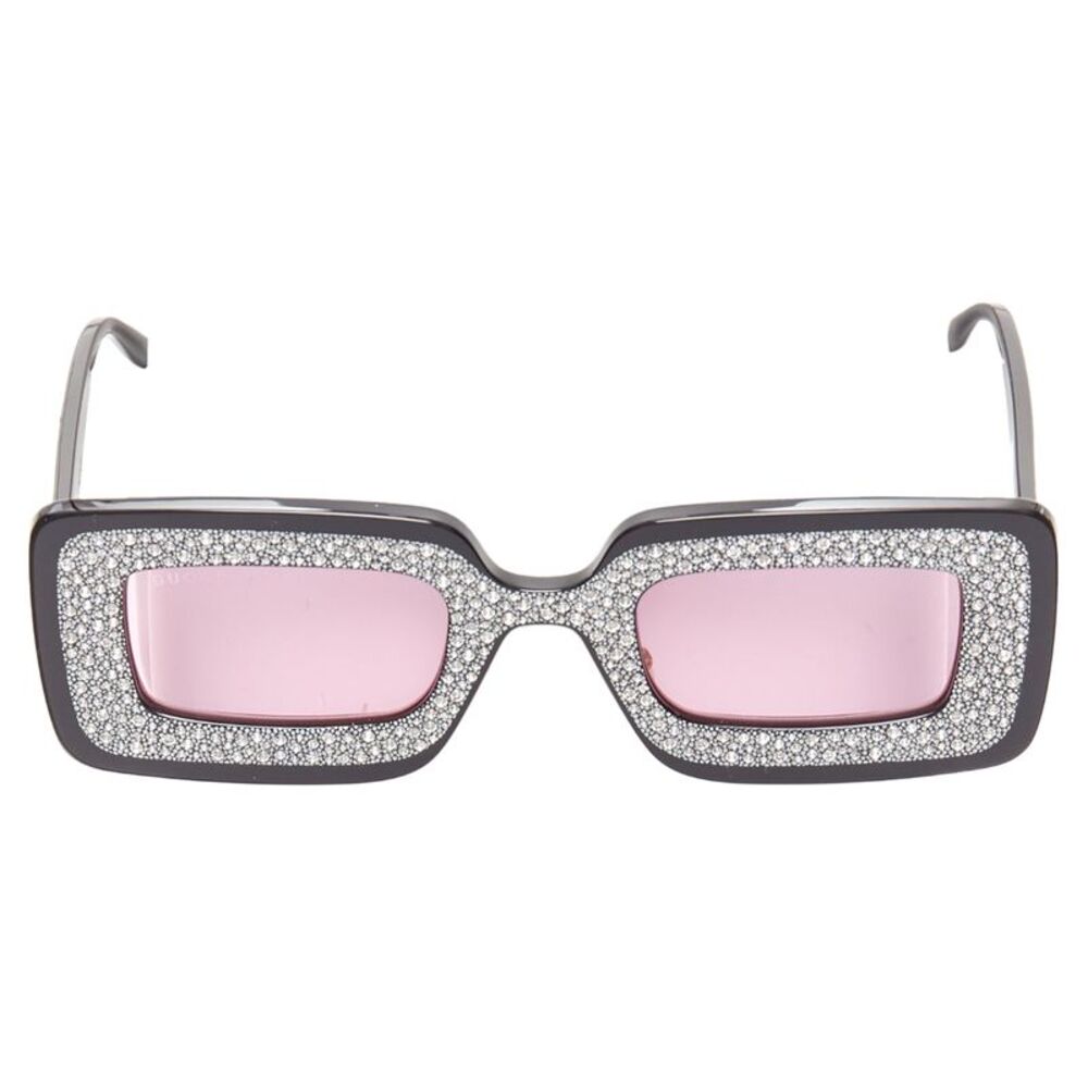 Gucci Crystal Frame Rectangular Sunnies - image 2
